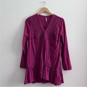 Free People Magenta Tunic